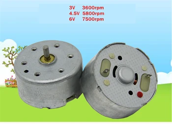 

5X Mini dc motor,300 Solar motor ,DIY toys,handwork generator 1.5v - 6v 3V 4000rpm 5mm shaft