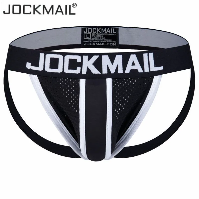 Джоки JOCKMAIL мужские с мешочком для пениса Брендовое пикантное нижнее белье