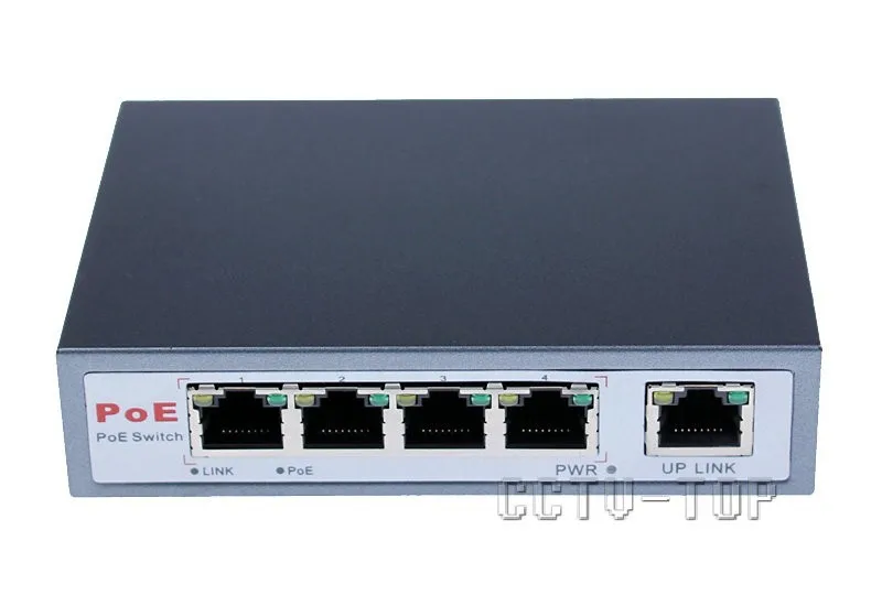 CCTV 4-Порты и разъёмы 10/100 м PoE Net Switch/концентратор Мощность Over Ethernet PoE оптический трансмиссия для IP Камера Системы сетевые коммутаторы