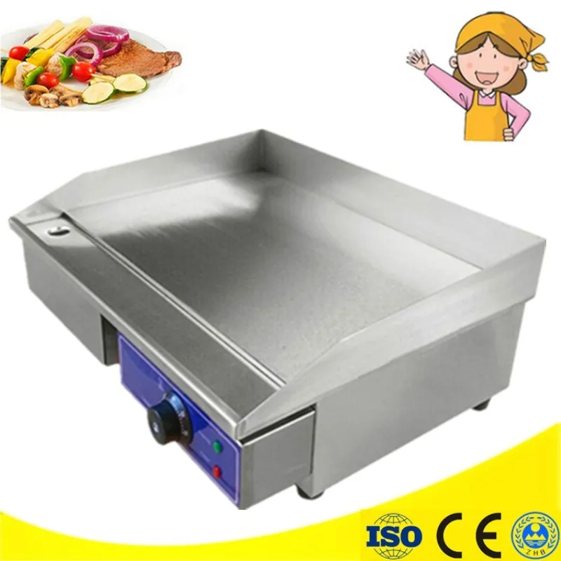

Hot Sale 3KW Electric Griddle Grill Hot Plate Stainless Steel Commercial BBQ Grill