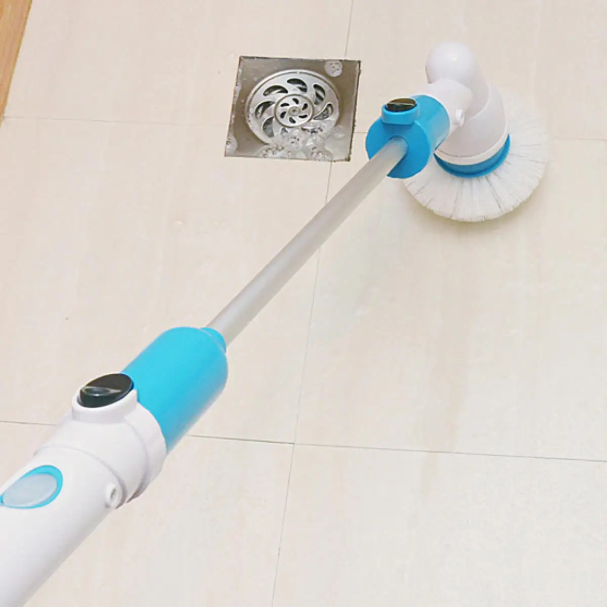 1 set Electric Cordless Toilet Tiles Power Floor Cleaner Brush Mop Scrubber ABS New