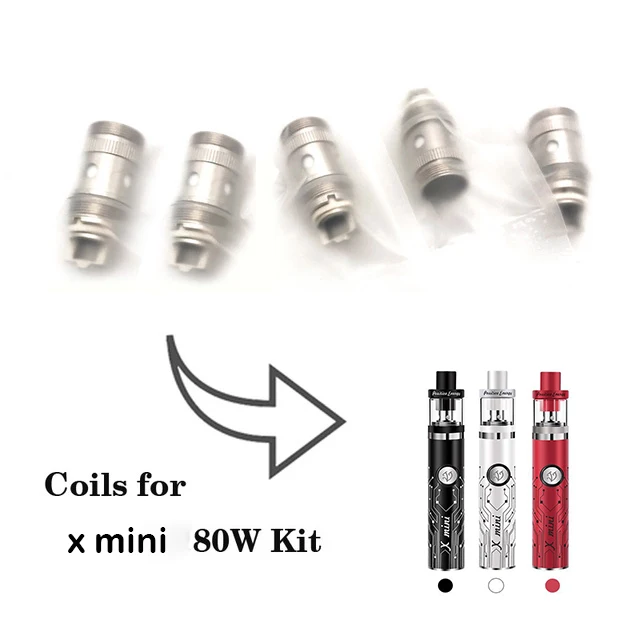5 pcs/lot coils for X mini 80w kit used to replace X mini 80w TANK coil E-cigarette atomizer coil