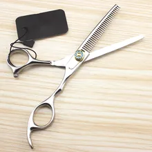 Высокое качество Профессиональный 6 дюймов Япония 440c 9cr13 драгоценные ножницы филировочные Парикмахерские ножницы набор Парикмахерские ножницы