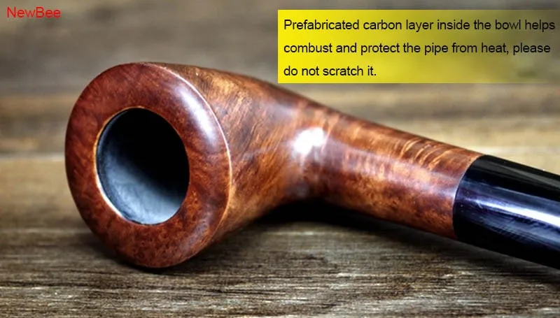 6 imported briar wood pipes handmade long stem pipes for reading flavored tobacco pipes