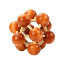 Chanycore детские развивающие деревянные игрушки 3D головоломка Kong Ming Luban замок куб головоломка tkqs детские подарки 4255