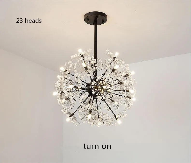 Скандинавская люстра в форме одуванчика Простая Современная гостиная спальня Ресторан Бар G4 светодиодный подвесной светильник