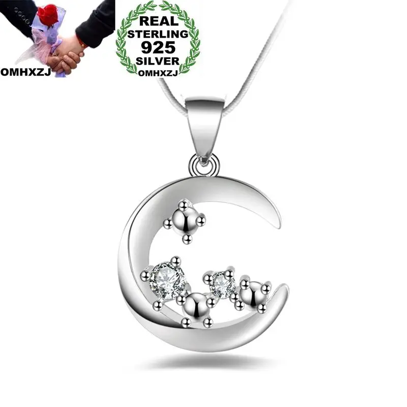 

Ожерелье OMHXZJ из серебра 925 пробы с фианитом AAA