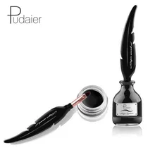 Красота Макияж Магия Водонепроницаемый черный гель перья Кисти косметические Стойкая подводка для глаз крем 3 мл