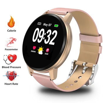 

2019 New Smart watch IP67 waterproof Activity Fitness tracker Heart rate blood pressure monitor Sport Men women smartwatch +box