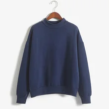 Korean Fashion Hoodie Sweatshirt Casual Hooded Coat Pullover Tops Jacket For Woman Lady