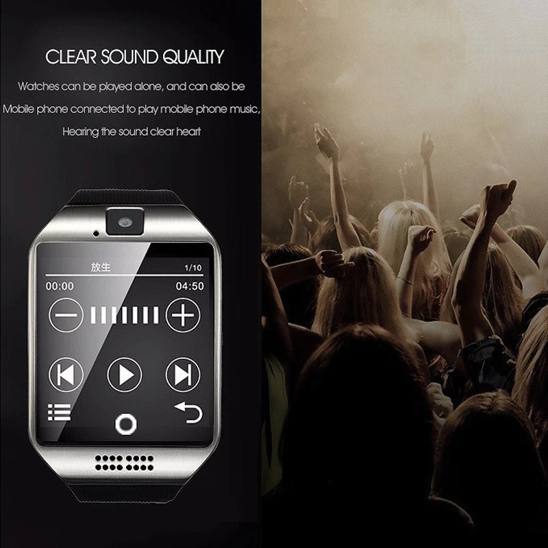 Q18 reloj Smart Watch with Touch Screen Support TF Sim Card Camera Watches for Android Phone Bluetooth Smartwatch PK Y1 DZ09   