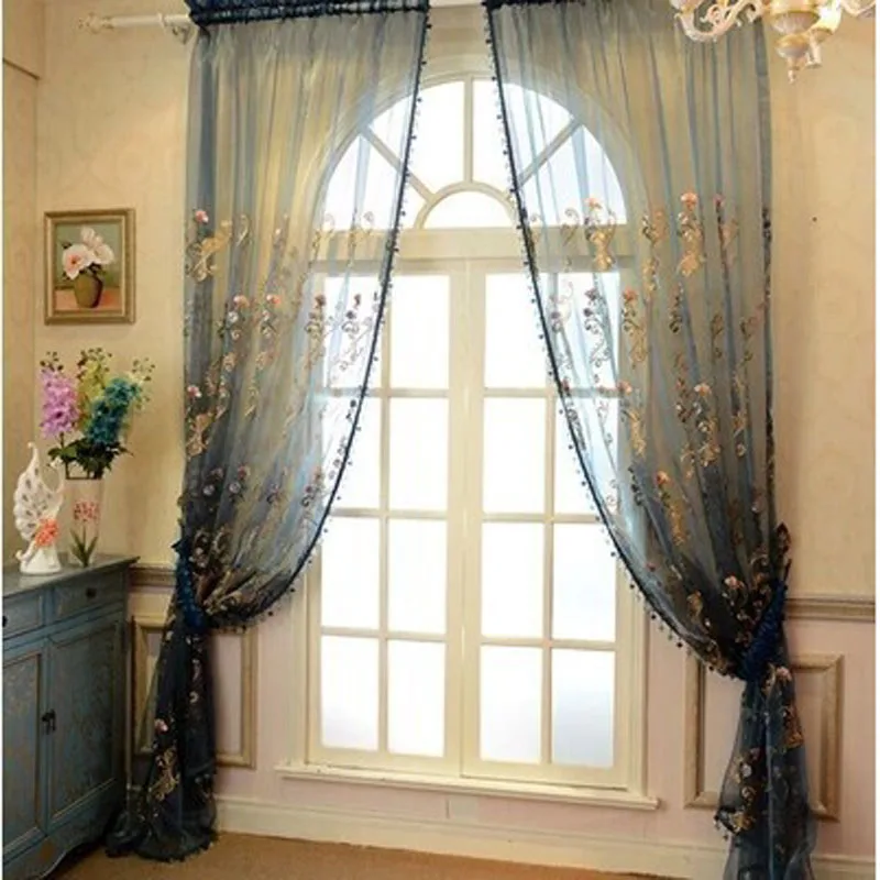 2018 tiempo limitado Venta Directa Cortinas moda bordado Ventana de lujo Tulle Sheer Cortinas para dormitorio Cortinas 2018 tiempo limitado Venta Directa Cortinas moda bordado Ventana de lujo Tulle Sheer Cortinas para dormitorio Cortinas