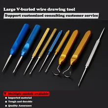 Facial tissue puncture guide needle facial line carving instrument tool stainless steel facial skin guide breaker