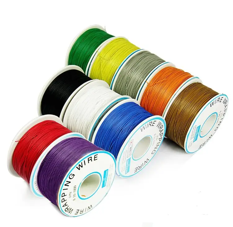 

NOVFIX 30AWG 0.5mm 250meter 820FT PCB flying jumper wire OK line Wrapping Wrap Flexible single conductor line