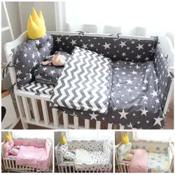 Детское постельное белье мода мультфильм новорожденных листов + покрывала + наволочка 3 шт Удобная детская кроватка для новорожденных