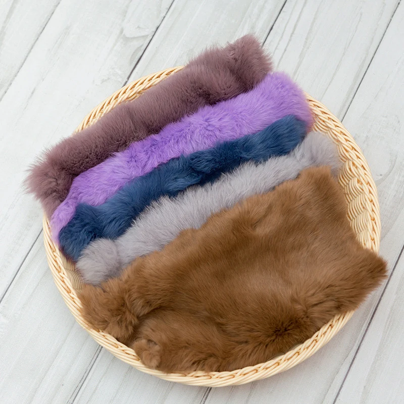 الوليد التصوير أرنب بطانية من الفرو سلة حشو الدعائم طفل صورة إطلاق النار. الصور الفوتوغرافية سلة ستوفير طبقات بطانية التبعي