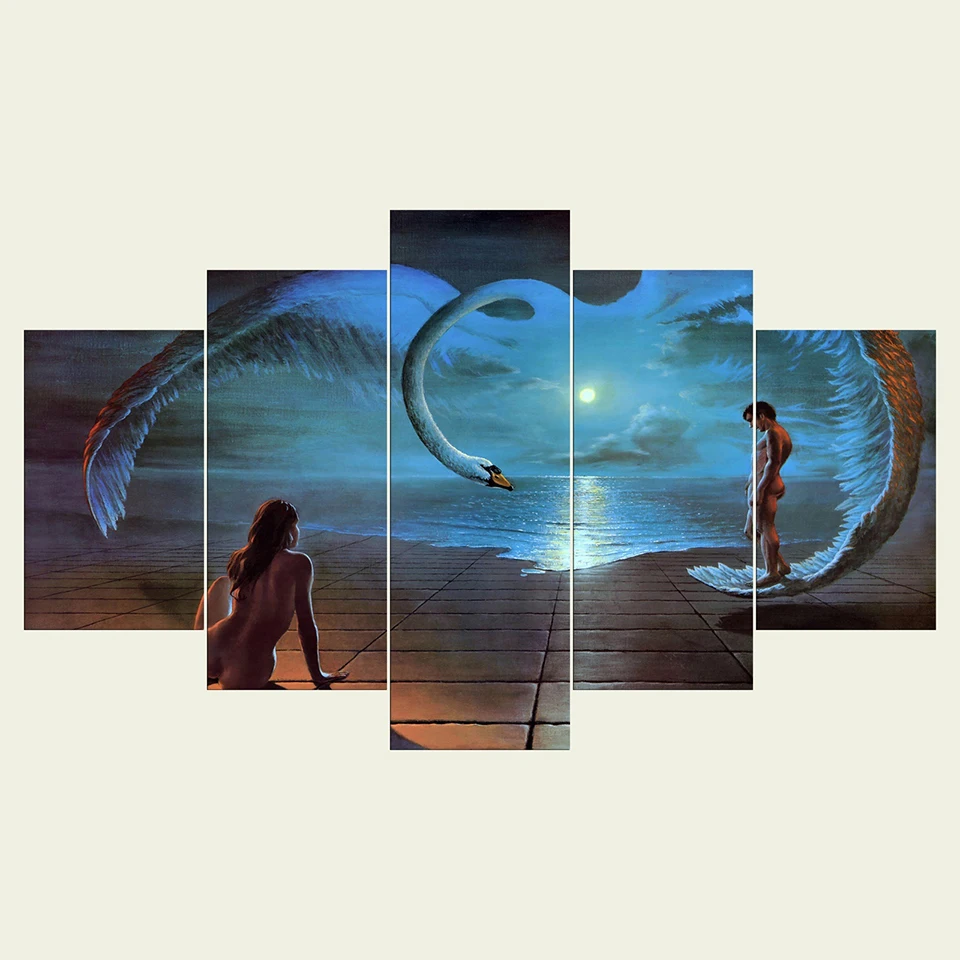 

Frame HD Printed Living Room Modern 5 Panel Movie Character Painting Wall Art Modular Poster Home Decoration Canvas Pictures