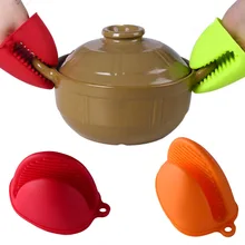 Силиконовый органайзер для кухни, изолированные зажимы для теплового горшка, перчатки для микроволновой печи, зажим для горячей пластины TB, распродажа