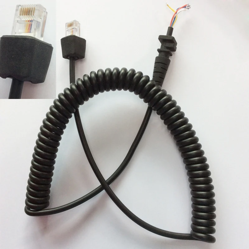 

5X Replacement Coil Cable For HMN3596A Microphone Of GM300 GM338 GM3188