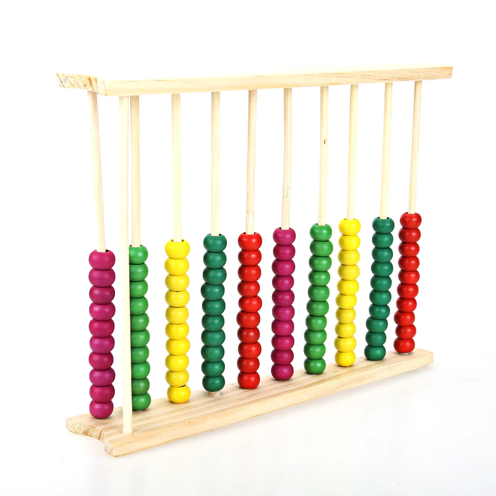 Wooden Abacus Children Kids Counting Number Maths Learning Toy Baby Kids Educational Math Toy For Kids Learn Birthday Gift