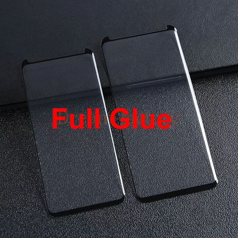 

100pcs DHL 3D Full Glue Tempered Glass For Samsung S10 S9 S8 Plus S7 edge Note 9 8 for Hua wei mate 20 pro
