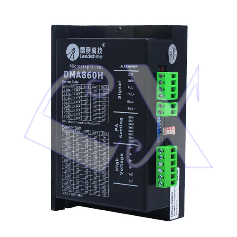 

Оригинальный двухфазный цифровой шаговый двигатель Leadshine DMA860H 36-75VAC 7.2A MA860