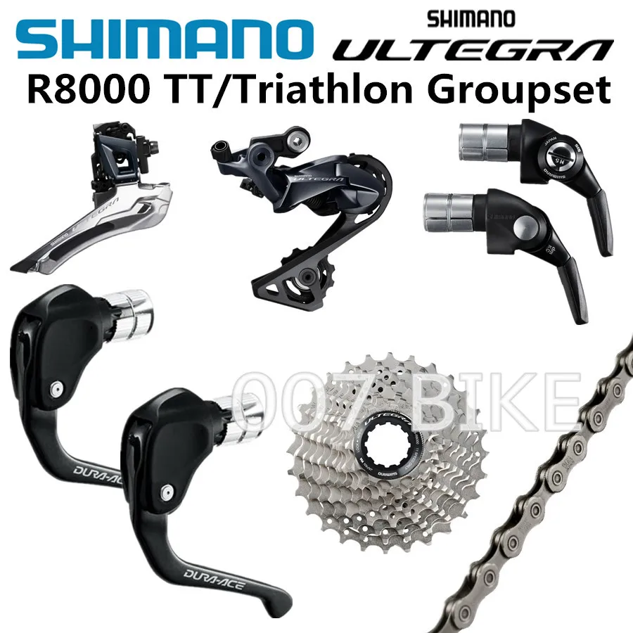 SHIMANO R8000 TT/Triathlon Groupset ULTEGRA R8000 переключатель BSR1 рычаг переключения передач TT79 тормозные рычаги дорожный велосипед 25T 28T 30T 32T