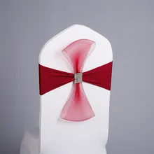 Ленты из спандекса на стулья/ленты для свадебных стульев/Подвязка из спандекса для стула 100 шт