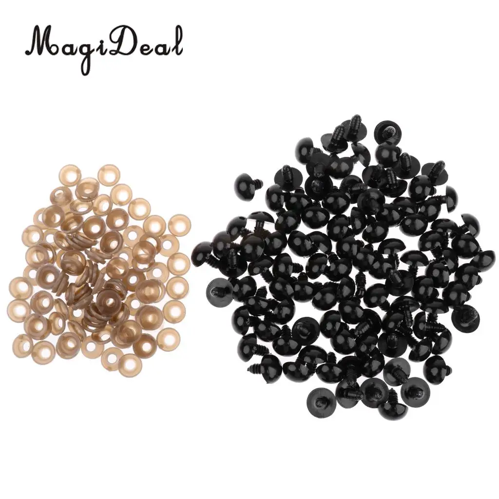 100Pcs/Pack 13x15mm Safety Noses for Soft Plush Animal Toys DIY Making Supplies Children Kids Girls Toys 4Colors