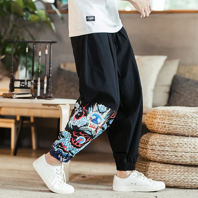 Chinese Style Autumn New Pants Men Brand Loose Plus Size Mens Harem ...