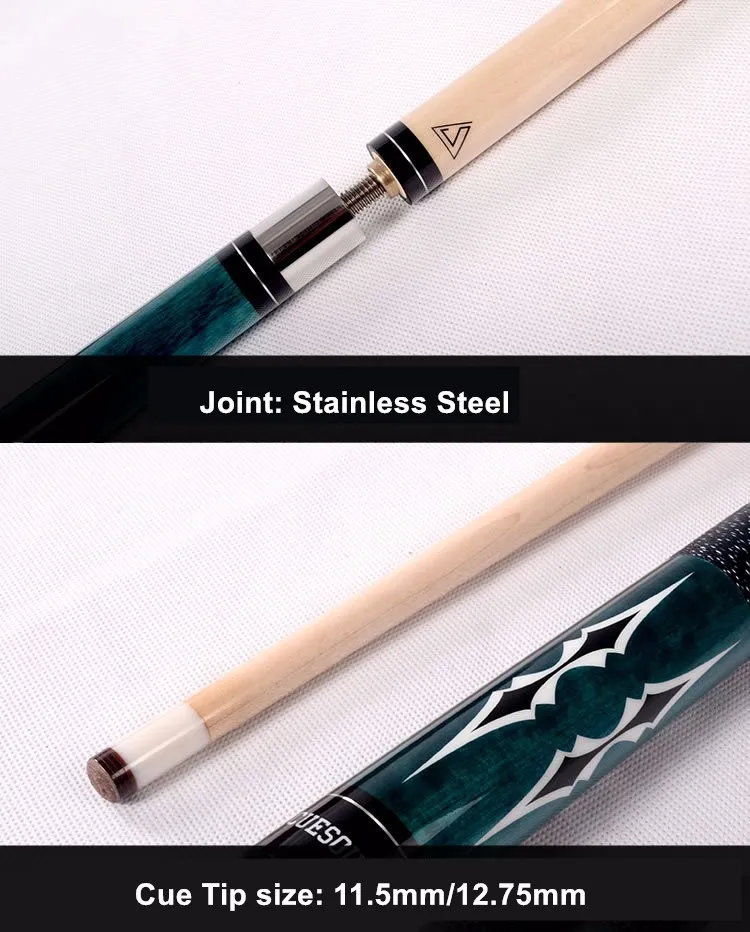 CUESOUL High Quality Maple Billiard Cues Shaft 11.5mm/12.75mm Tips 1/2 Split Pool Billiards Cue Stick 58 Inch