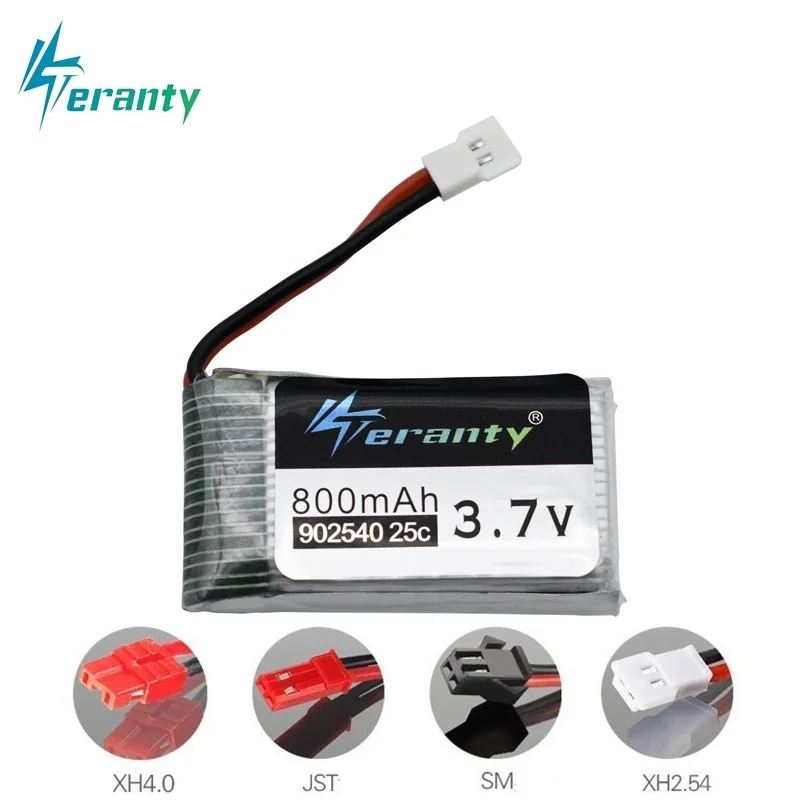 3 7 V 800mAh 25c Lipo батарея 902540 для Syma X5 X5C X5S X5SC X5SW TK M68 CX 30 K60 905 V931 RC Квадрокоптер Дрон