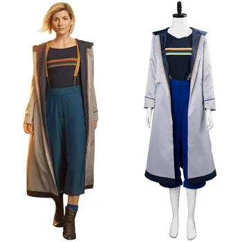 

Doctor Who Season 13 Doctor Cosplay Costume Jodie Whittaker Coat Outwear Trench Doctor Who 13th Women Doctor Hallowwen Costume