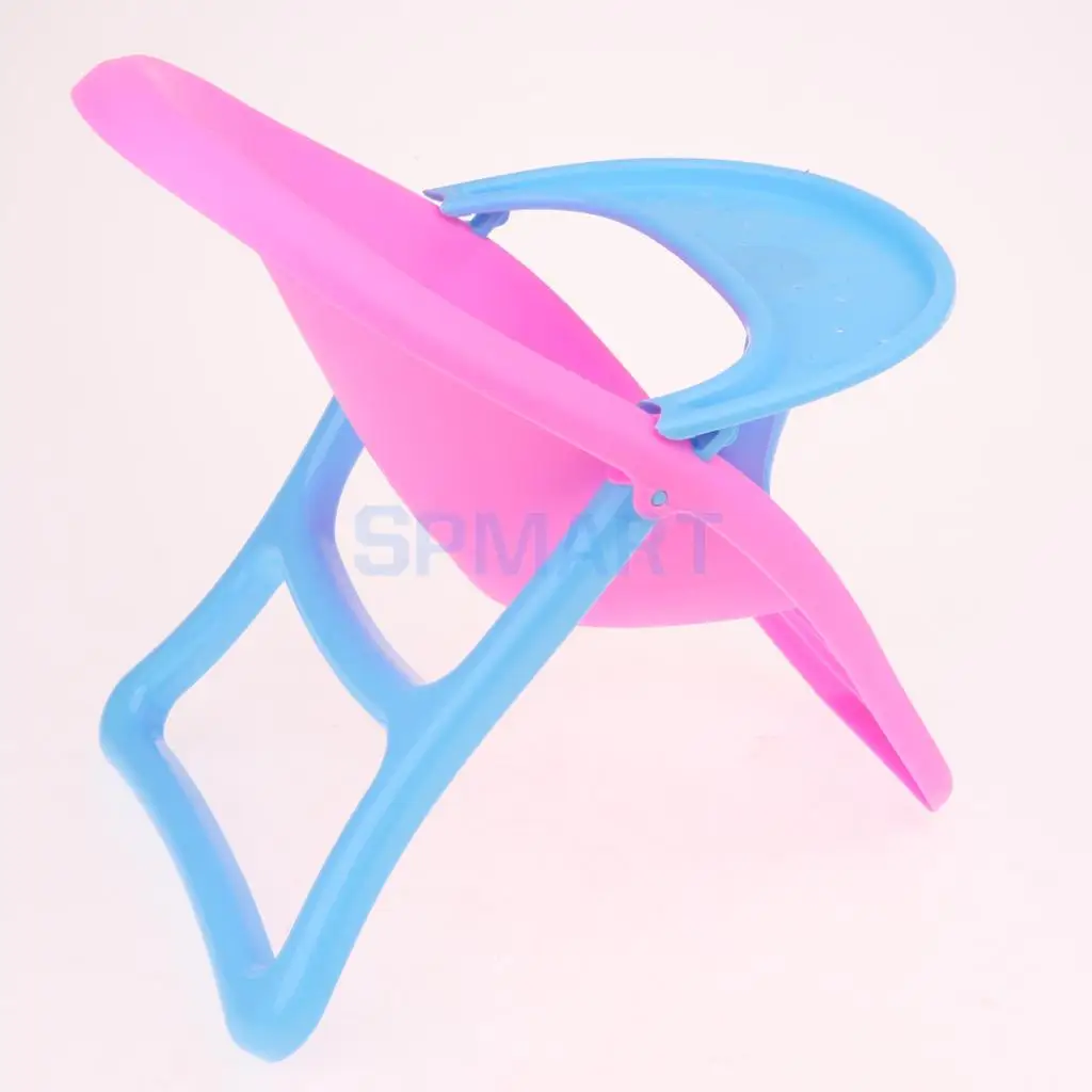 Dollhouse Miniature Toddler Highchair Dining Chair for MellChan Baby Doll 9-11inch Reborn Doll Furniture Kids Pretend Play Toy