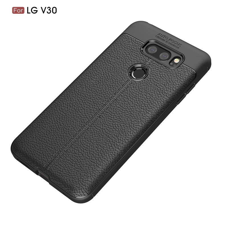 Phone Case For LG V30 Leather Business Litchi Pattern (13)