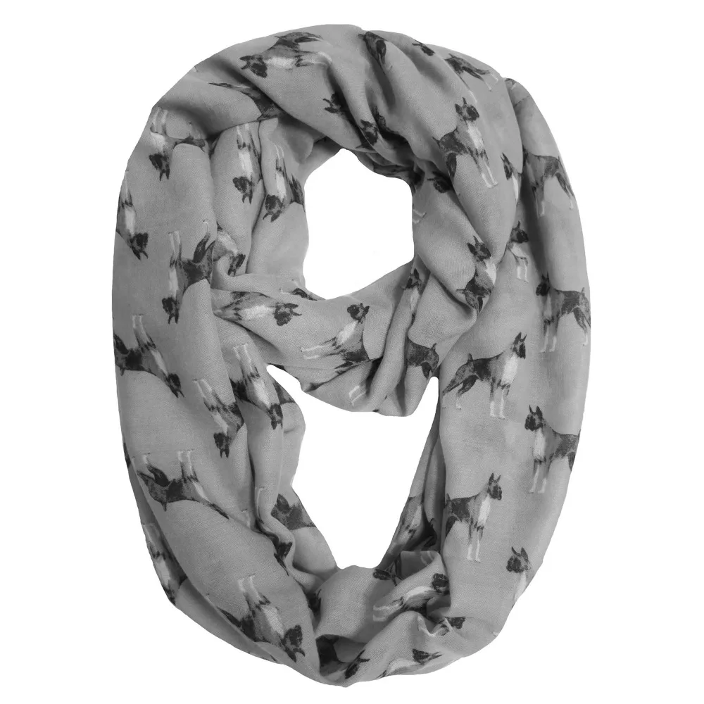 

Boxer Dog Print Womens Infinity Loop Tube Scarf Wrap Soft Lightweight