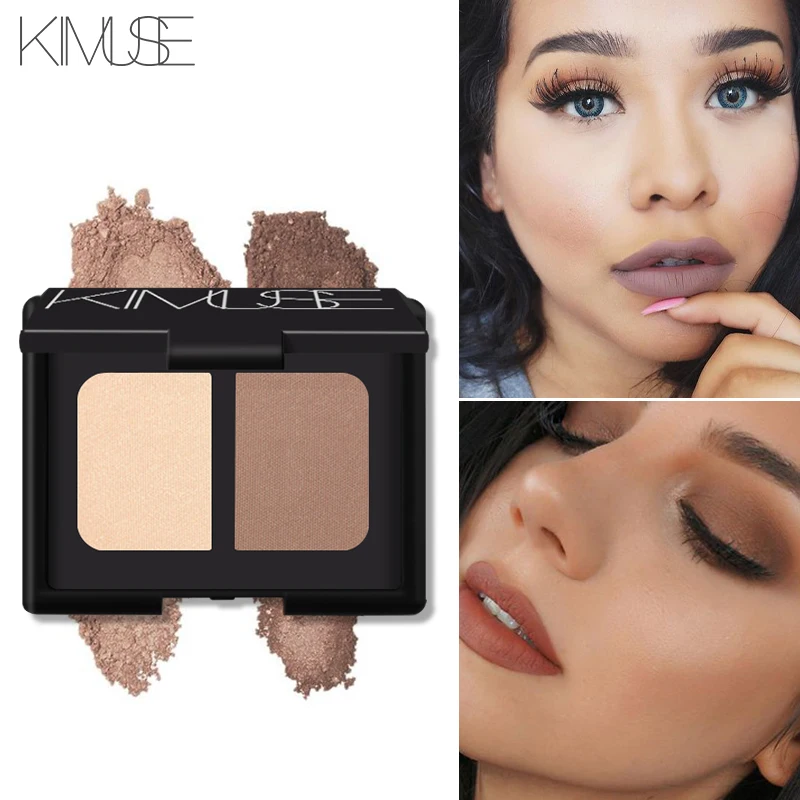 KIMUSE Couple Contour Brozer Highlighter Palette Set Trimming Powder