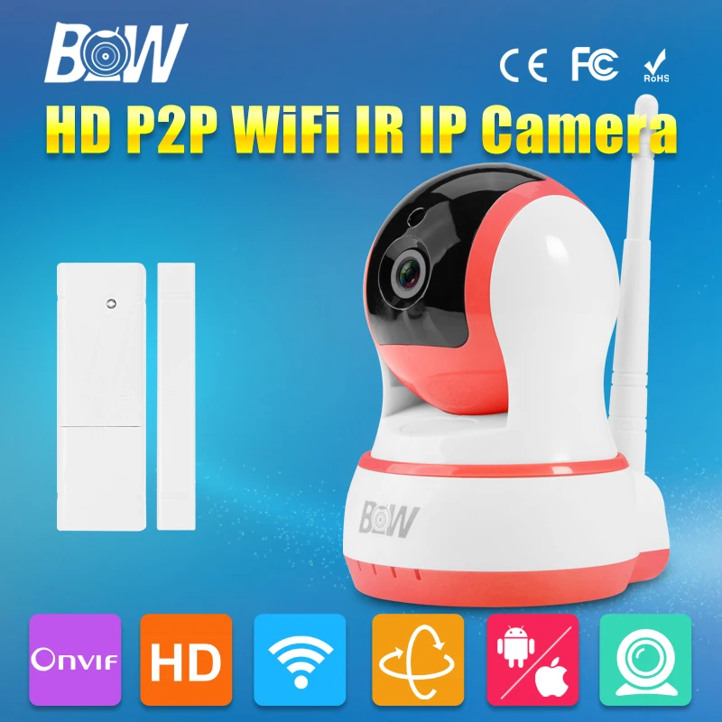 BW HD 720P Wireless IP font b Camera b font P2P WiFi Mini CMOS Video Surveillance