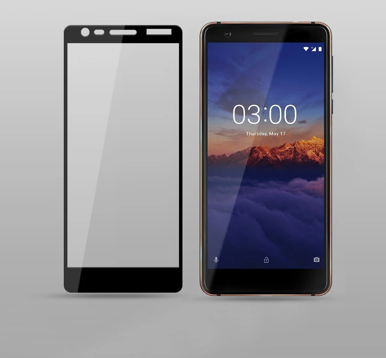 Закаленное стекло с полным покрытием для Nokia 3 1 защита экрана защитная пленка TA 1049