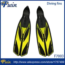 Желтые резиновые Дайвинг ласты для взрослых, резиновая плавники, плавать Флиппер оборудования, подводное equipamento де mergulho