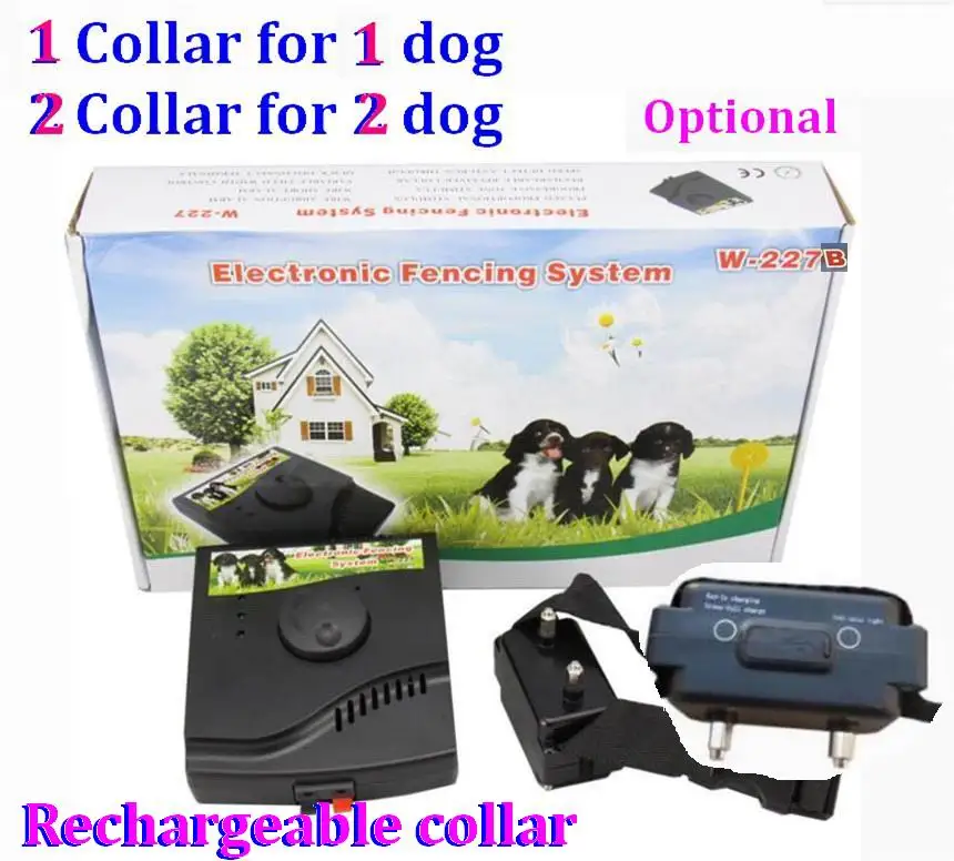 

5pcs/lot * Smart Underground Waterproof Pet Electric fence Fencing System Rechargeable Shock Training train collar W-227B