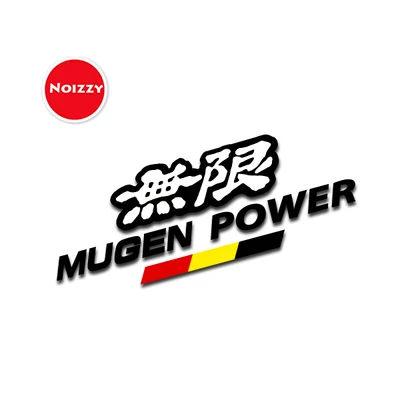 Noizzy Mugen Мощность RR автомобиль Стикеры винил авто наклейка светоотражающие черный