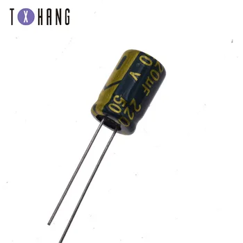 

10/50PCS 220uF 50V Elektrolytisch Kondensator 105 8x12mm