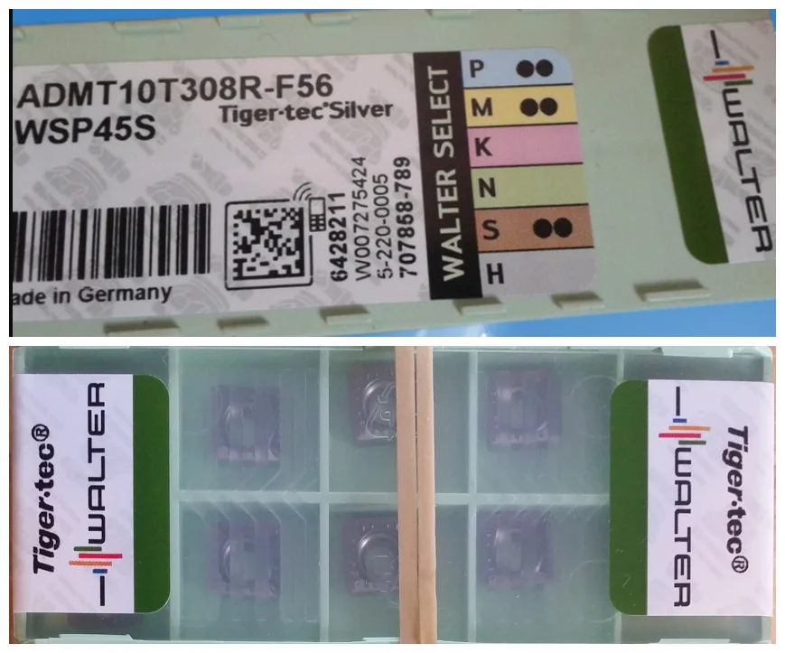 

10PCS WALTER CARBIDE INSERT ADMT10T308R-F56 WSP45S