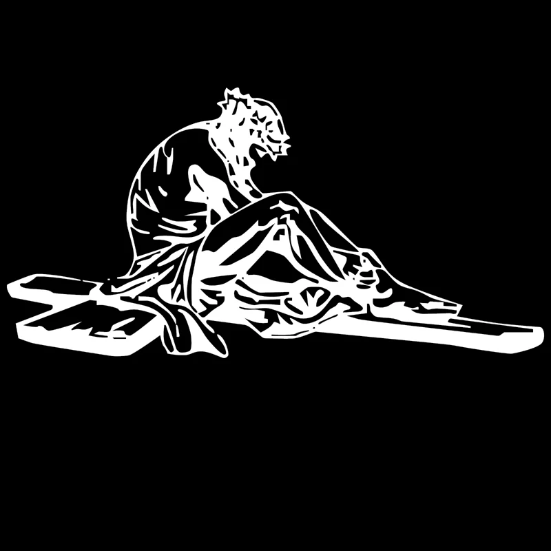 Jesus Printed Vinyl Car Sticker