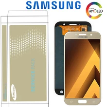 5," Super AMOLED для Samsung Galaxy A5 A520 A520F SM-A520F lcd кодирующий преобразователь сенсорного экрана в сборе запасные части