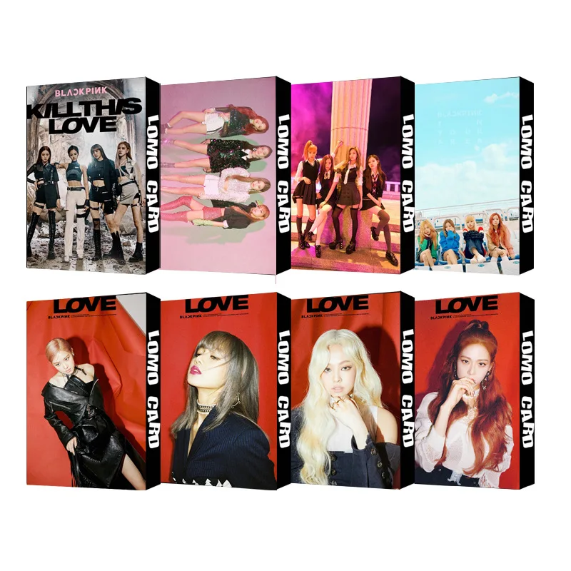 30 шт./компл. Корейский KPOP BLACKPINK девушки Kill This Love 2019 новый альбом Фотокарта ПВХ карты Self Made LOMO Card Photocard