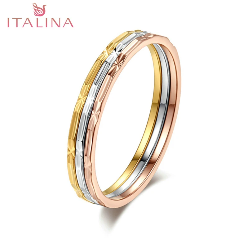 2017 italina brand new 3 pcs rings rose gold color classic design wedding ring for women - Customize Wedding Ring 2017 italina brand new 3 pcs rings rose gold color classic design wedding ring for women - Customize Wedding Ring