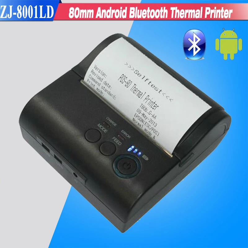 New 80mm Mini Mobile Portable Thermal Receipt Printer Android 4.2.2