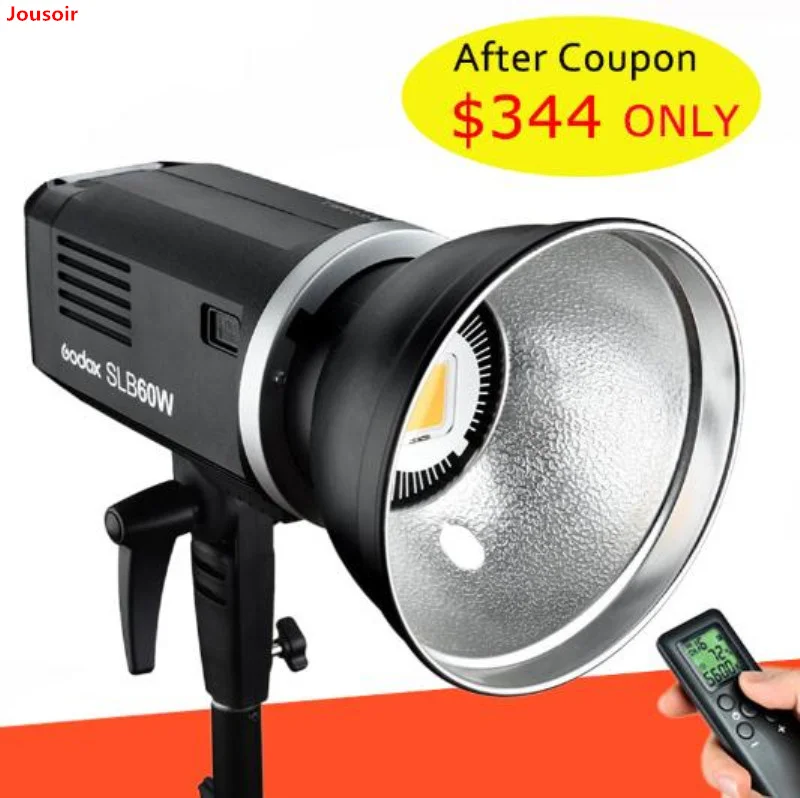 

Godox SLB60W 60W 5600K White Version hand held type Outdoors Portable Continuous LED Lithium Battery (Bowens Mount) CD50 T03Y